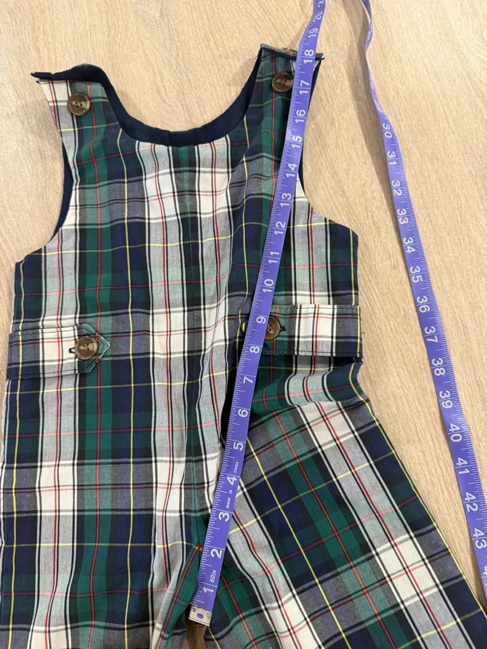 The Beaufort Bonnet Co Lawson Longall Grant Park Plaid 2T Boys Romper